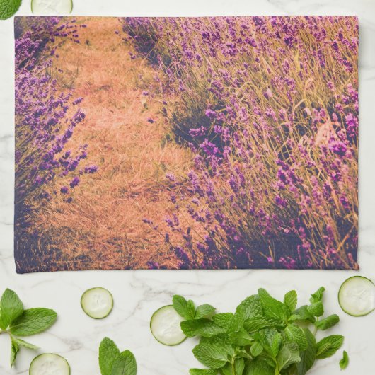 Lavander Theedoek (Gevouwen)