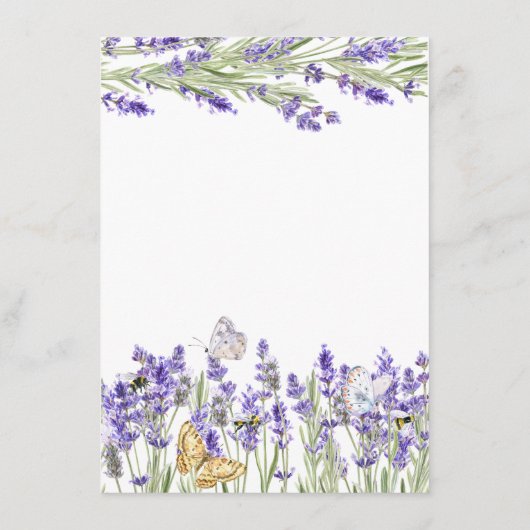 Lavander Vlinders Botanisch Informatiekaartje (Achterkant)