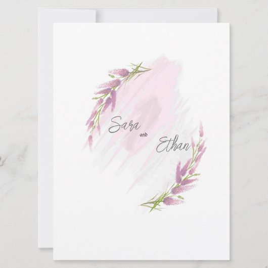 Lavander, wilde waterverf (Achterkant)