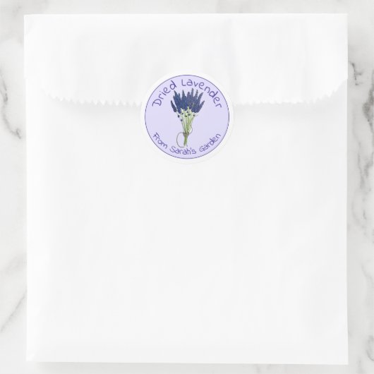 Lavandula gedroogde lavender Bunch uit de tuin Ronde Sticker (Tas)