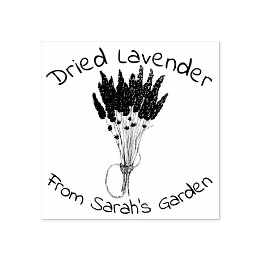 Lavandula gedroogde lavender Bunch uit de tuin Rubberstempel (Afrduk)