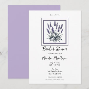 Lavandula Lavendel Bloem Bloemen Bruidsdouche Kaart