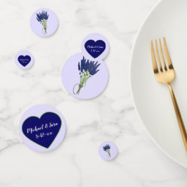 Lavandula Lavendel Bloem Paars Hart Bruiloft Confetti