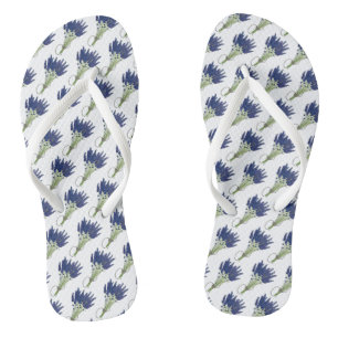Lavandula Lavender Bouquet Floral Print Paars Teenslippers