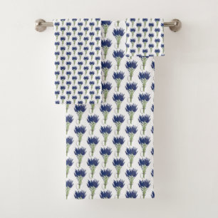 Lavandula Lavender Bunch Herb Paarse bloemtuin Bad Handdoek