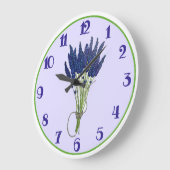 Lavandula Lavender Bunch Herb Paarse bloemtuin Grote Klok (Hoek)