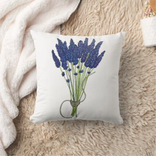Lavandula Lavender Bunch Herb Paarse bloemtuin Kussen