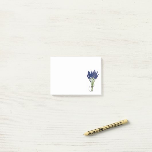 Lavandula Lavender Bunch Herb Paarse bloemtuin Post-it® Notes (Op bureau)