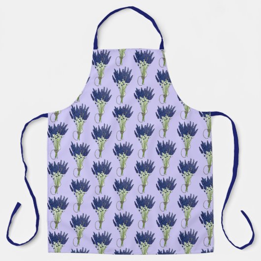 Lavandula Lavender Bunch Herb Paarse bloemtuin Schort (Voorkant)