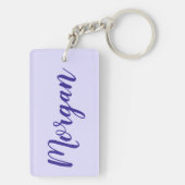 Lavandula Lavender Bunch Herb Paarse bloemtuin Sleutelhanger (achterkant)