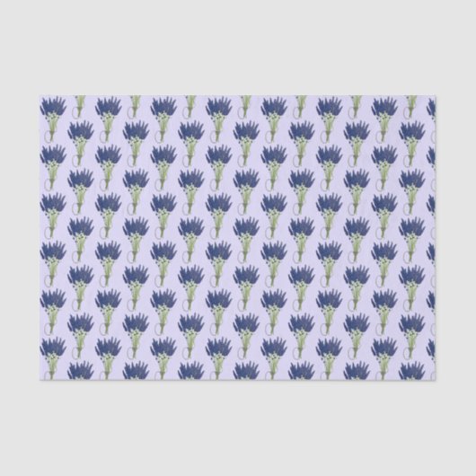 Lavandula Lavender Bunch Herb Paarse bloemtuin Tissuepapier (Voorkant)