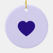 Lavandula Lavender Floral Paars Wedding Favor Keramisch Ornament (Achterkant)