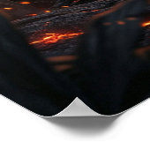 Lavapanter Vulkanische Jungle Poster (Hoek)