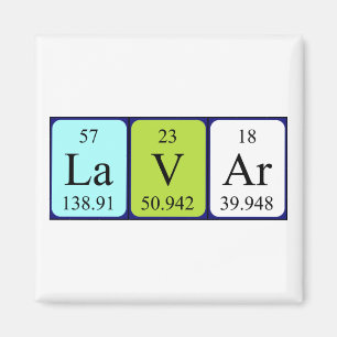 Lavar periodieke table name magnet