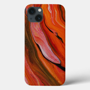 Lavastroom in verschillende tinten rood Case-Mate iPhone case