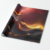Lavastroom Vulkanisch Cadeaupapier (Uitgerold)