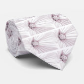 Lavatera Flower Macro Stropdas (Opgerold)