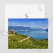 Lavaux regio, Vaud, HDR Briefkaart (Voorkant / Achterkant)