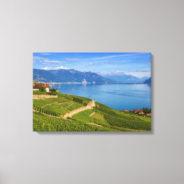 Lavaux, Vaud, Zwitserland Canvas Afdruk