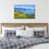 Lavaux, Vaud, Zwitserland Canvas Afdruk (Insitu (Slaapkamer))