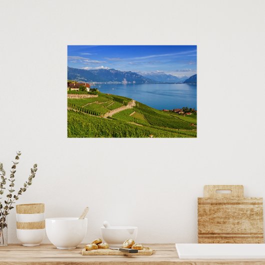 Lavaux, Vaud, Zwitserland Poster (Keuken)