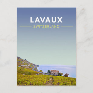 Lavaux Vineyards Zwitserland Reis Briefkaart