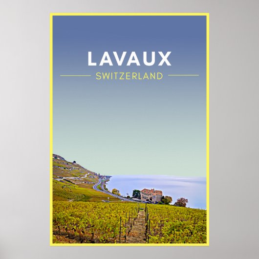  Lavaux Vineyards Zwitserland Reis Poster (Voorkant)