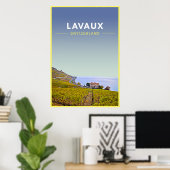  Lavaux Vineyards Zwitserland Reis Poster (Thuiskantoor)