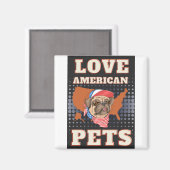 LAVE AMERIKAANSE PETS MAGNEET (Voorkant / Achterkant)