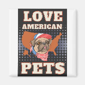 LAVE AMERIKAANSE PETS MAGNEET (Voorkant)