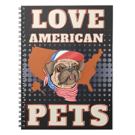 LAVE AMERIKAANSE PETS NOTITIEBOEK (Voorkant)