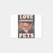 LAVE AMERIKAANSE PETS POST-IT® NOTES (Voorkant)