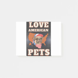 LAVE AMERIKAANSE PETS POST-IT® NOTES