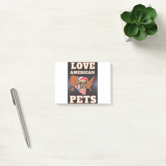 LAVE AMERIKAANSE PETS POST-IT® NOTES (Kantoor)