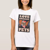 LAVE AMERIKAANSE PETS T-SHIRT (Voorkant)