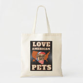 LAVE AMERIKAANSE PETS TOTE BAG (Voorkant)