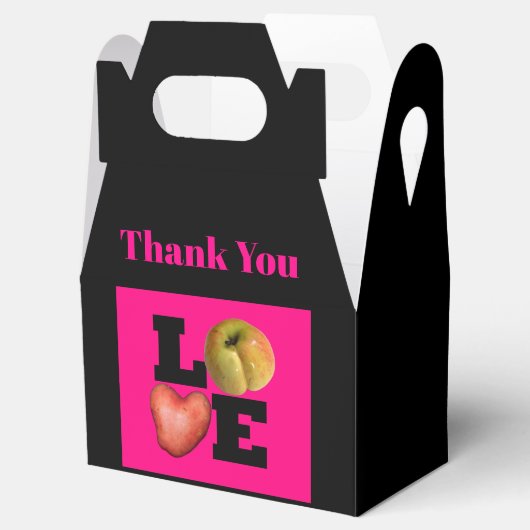 LAVE Apple Heart Potato Dank je wel voor de doos Bedankdoosjes (Geopend)