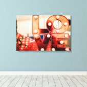 LAVE (Big Red Lettering) Canvas Afdruk (Insitu (Houten vloer))