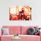 LAVE (Big Red Lettering) Canvas Afdruk (Insitu (Woonkamer))