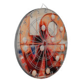 LAVE (Big Red Lettering) Dartbord (Voorkant Links)