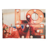 LAVE (Big Red Lettering) Kussensloop (Voorkant-Links)