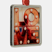 LAVE (Big Red Lettering) Metalen Ornament (Rechts)