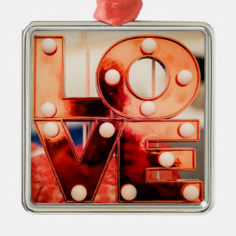 LAVE (Big Red Lettering) Metalen Ornament