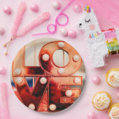 LAVE (Big Red Lettering) Papieren Bordje (Feest)