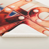 LAVE (Big Red Lettering) Sherpa Deken (3/4)