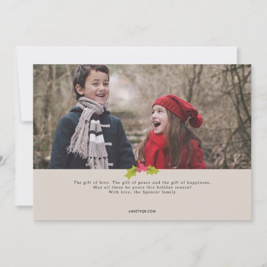 LAVE Caca-kerstfeestkaart Feestdagenkaart (Achterkant)