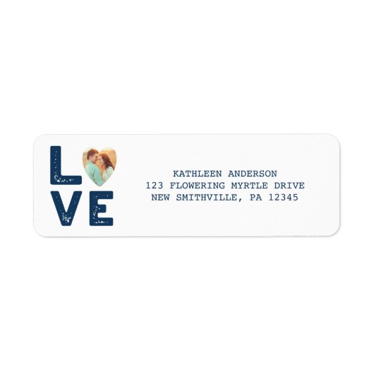 LAVE Grafisch Heart Photo Return Label (Voorkant)