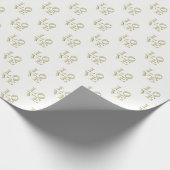 LAVE grafische tekst - Faux Gold Cadeaupapier (Hoek)