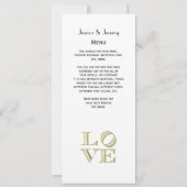 LAVE grafische tekst - Faux Gold Kaart (Achterkant)