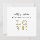 LAVE grafische tekst - Faux Gold Kaart (Voorkant)